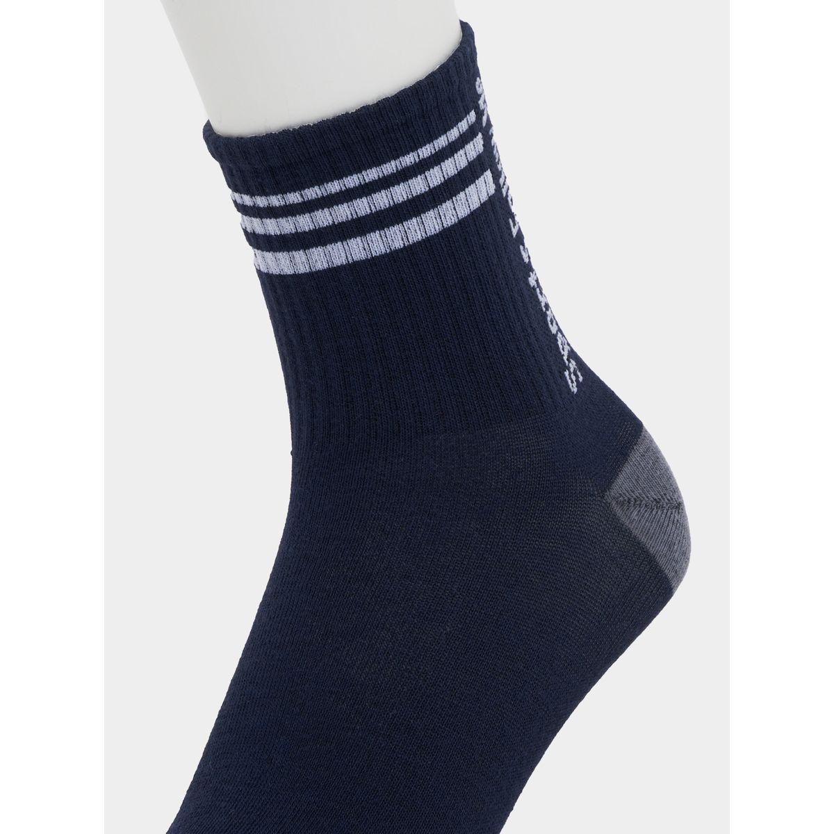 Styli Set of 5 - Striped Cuff Crew Socks-men-socks-image-5