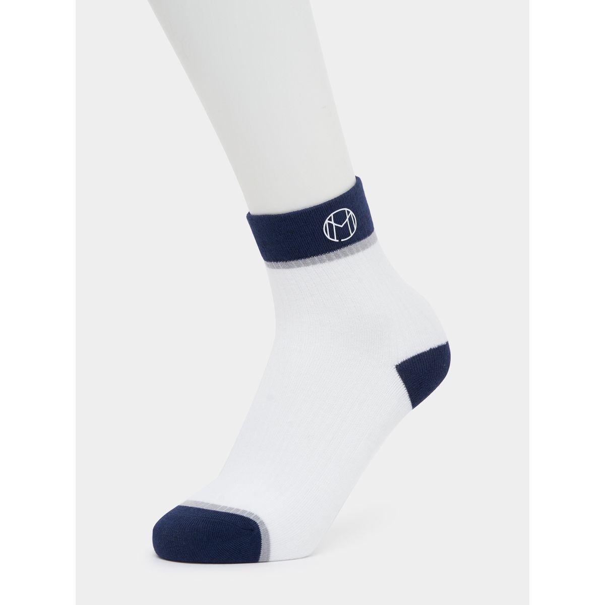 Styli Set of 5 - Contrast Cuff Detail Quarter Socks-men-socks-image-6