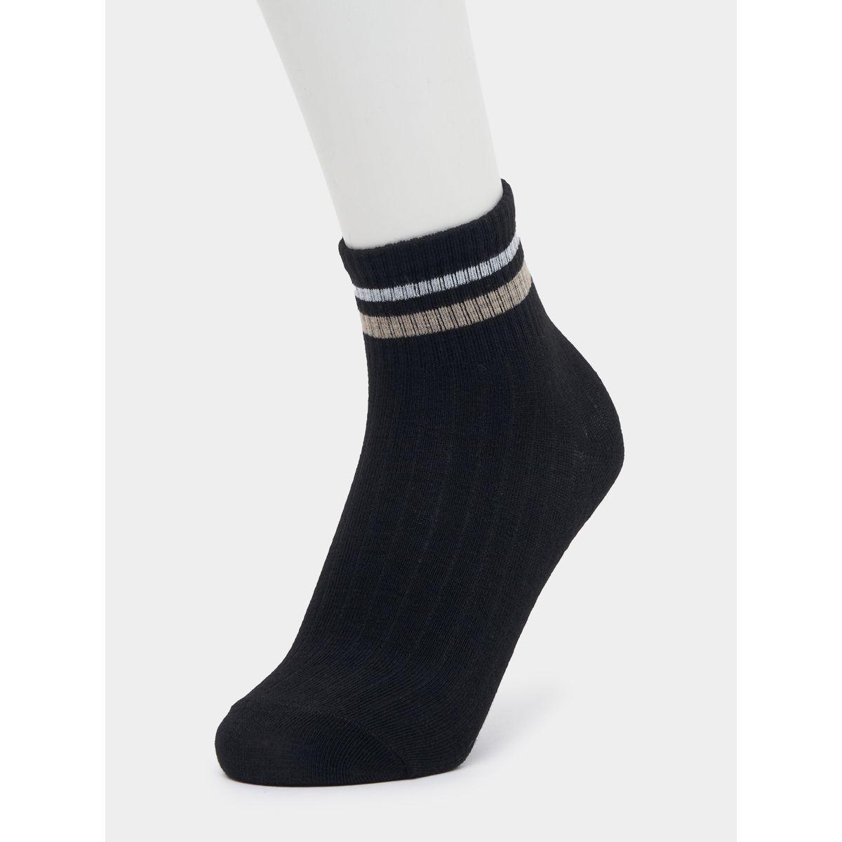 Styli Set of 5 - Striped Cuff Quarter Socks-men-socks-image-10