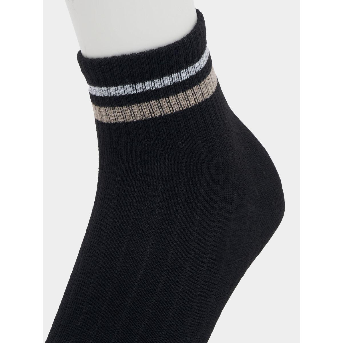 Styli Set of 5 - Striped Cuff Quarter Socks-men-socks-image-11