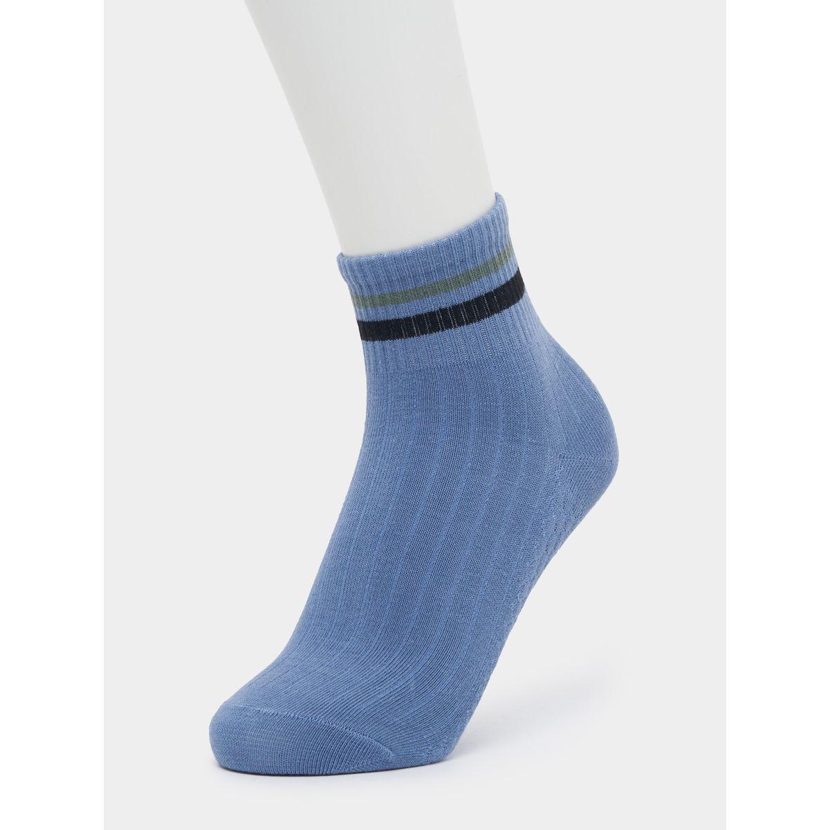 Styli Set of 5 - Striped Cuff Quarter Socks-men-socks-image-6