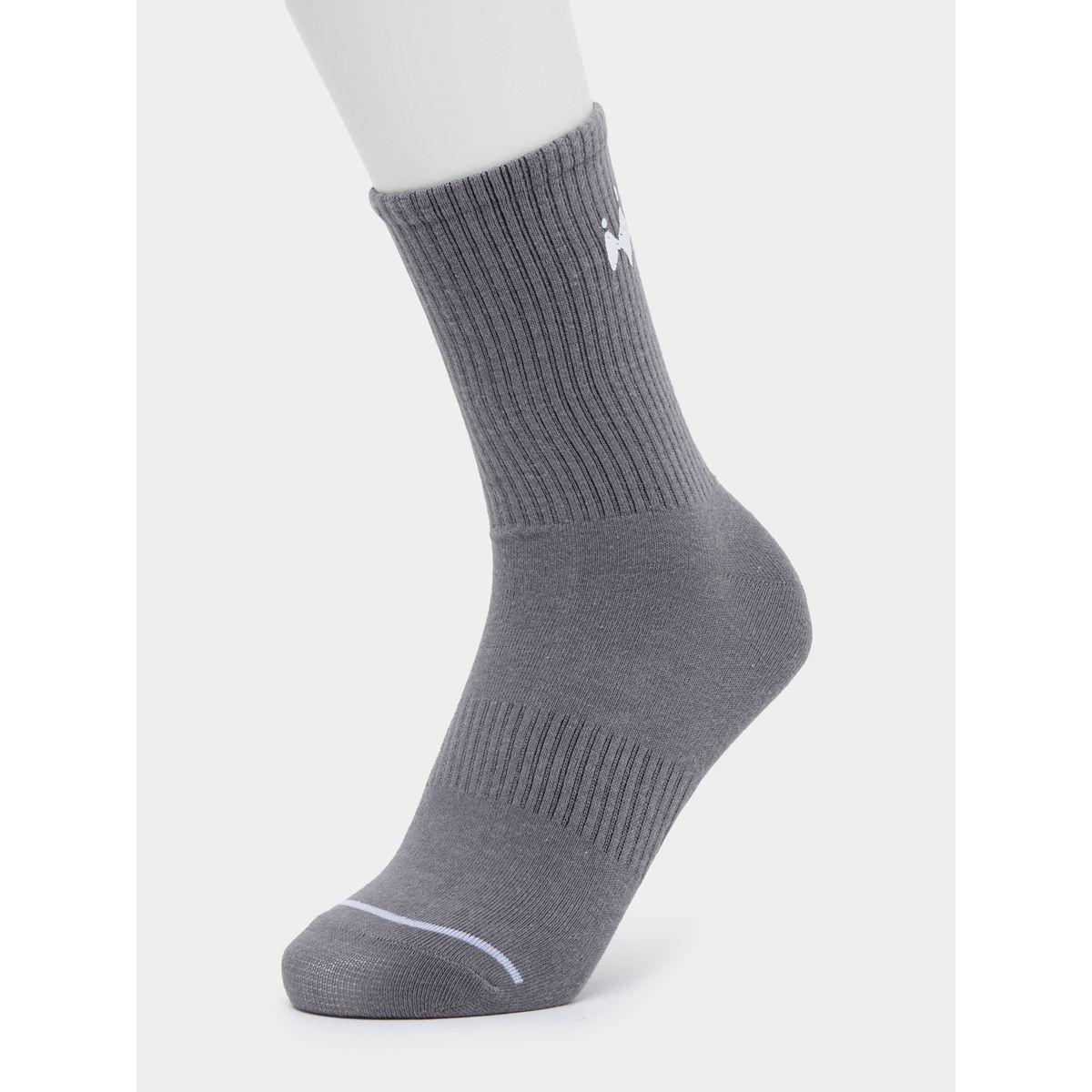 Styli Set of 3 - Minimal Print Detail Crew Socks-men-socks-image-2