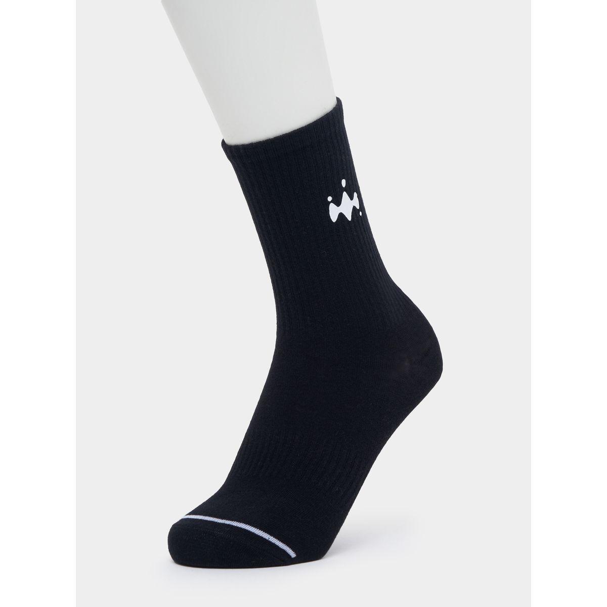 Styli Set of 3 - Minimal Print Detail Crew Socks-men-socks-image-6