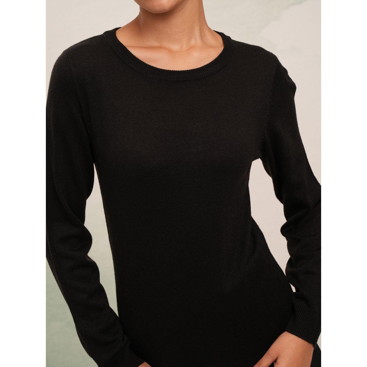 سويتر بياقة دائرية وأكمام طويلة طوكيو توكيز × ستايلي-women-winterwear-cardigansandjumpers-jumpers-image-5