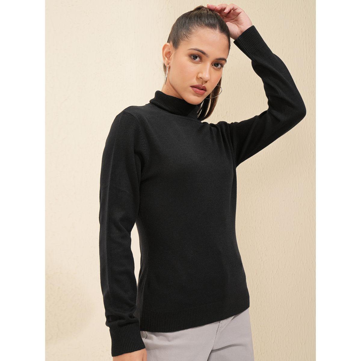 سويتر محبوك بياقة عالية وأكمام طويلة طوكيو توكيز × ستايلي-women-winterwear-cardigansandjumpers-jumpers-image-6