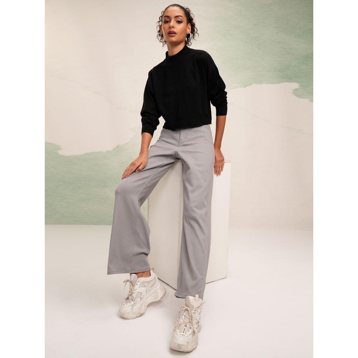Tokyo Talkies X Styli  Solid High Neck Sweater-women-clothing-cardigansandjumpers-jumpers-image-2