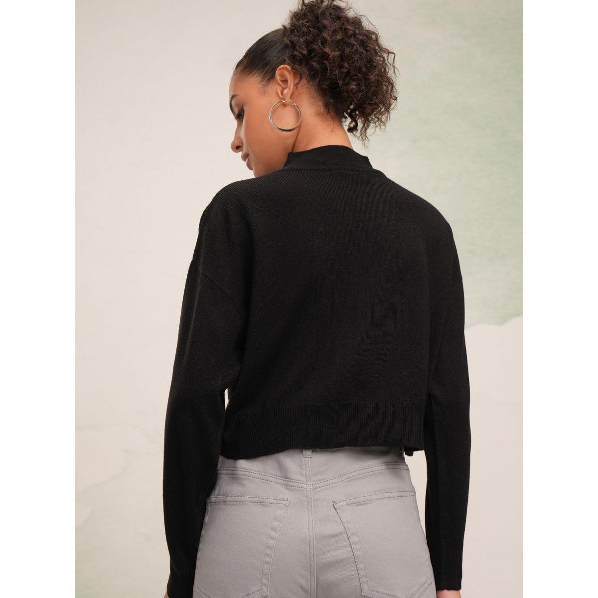 Tokyo Talkies X Styli  Solid High Neck Sweater-women-clothing-cardigansandjumpers-jumpers-image-3