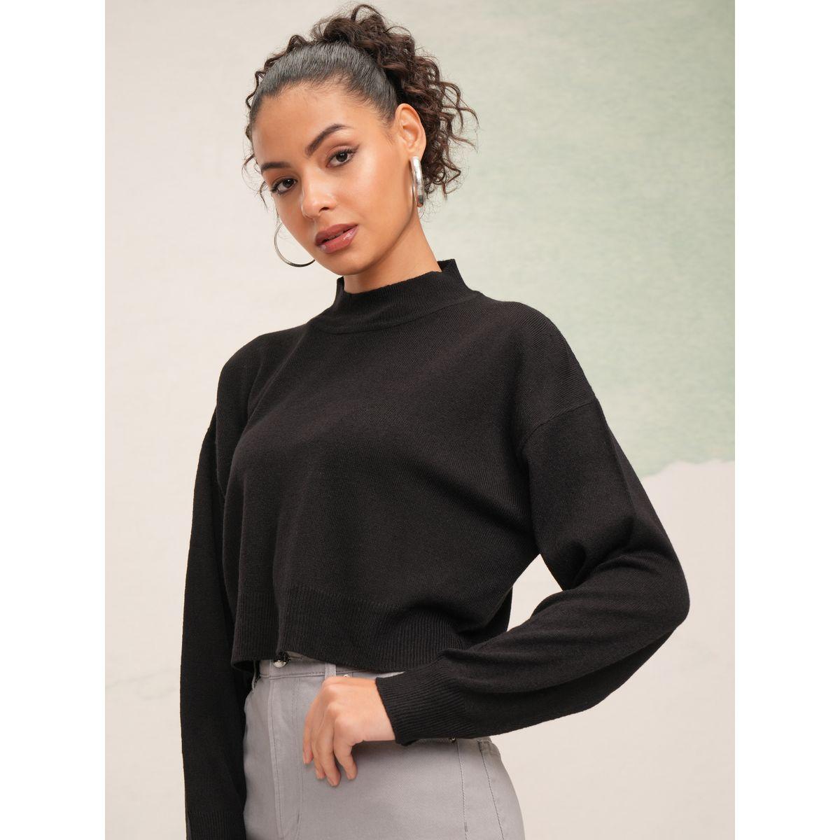 Tokyo Talkies X Styli  Solid High Neck Sweater-women-clothing-cardigansandjumpers-jumpers-image-4