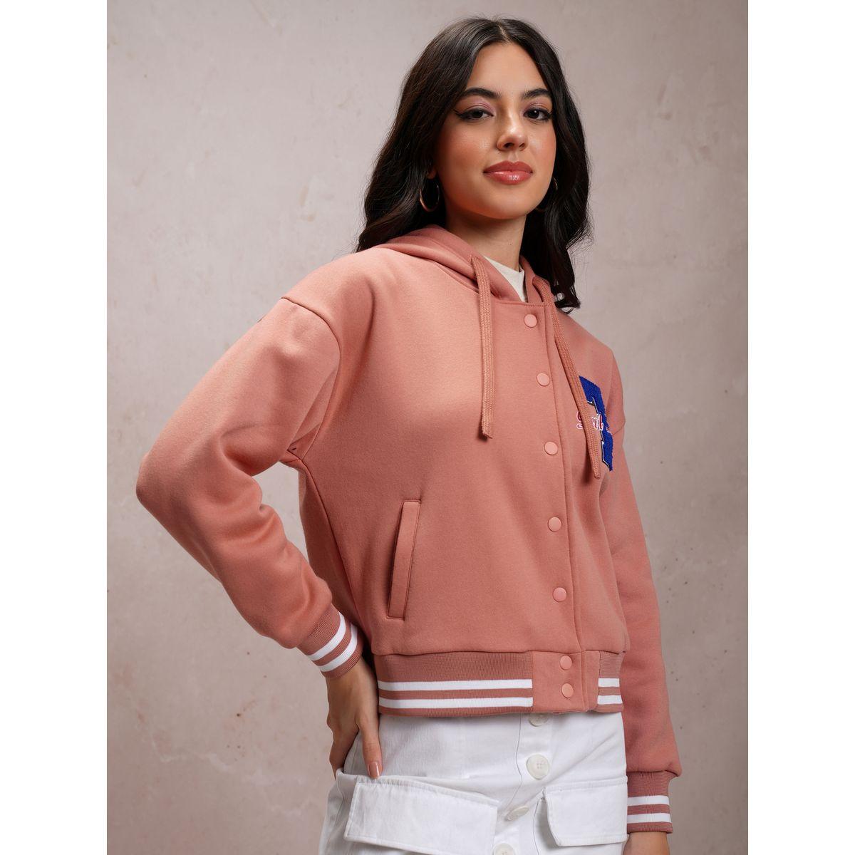 جاكيت فارسيتي بتفاصيل مُطرّزة وياقة هودي طوكيو توكيز × ستايلي-women-winterwear-coatsandjackets-jackets-image-6