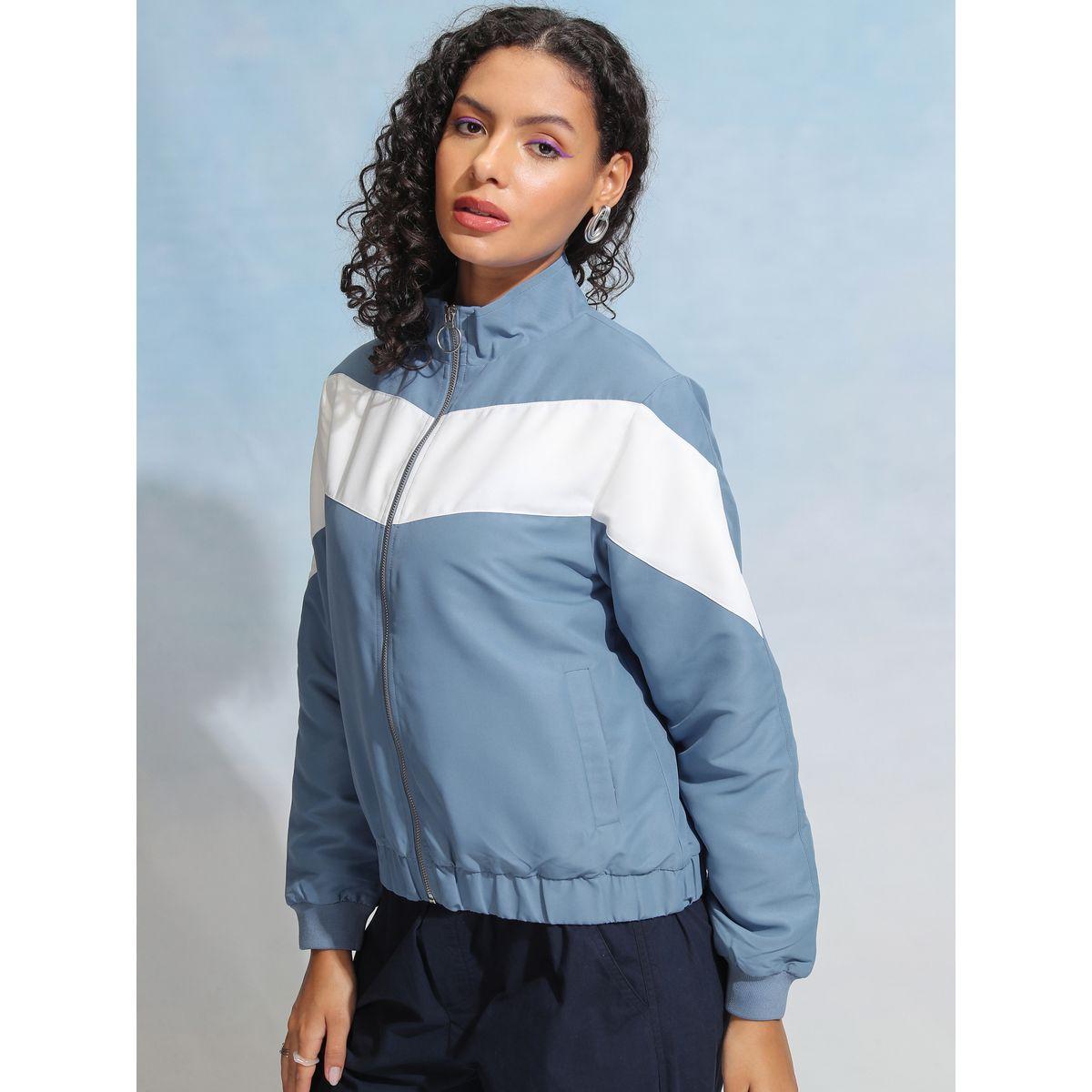 جاكيت بنمط كتل الالوان مع سحَّاب غلق طوكيو توكيز × ستايلي-women-winterwear-coatsandjackets-jackets-image-4