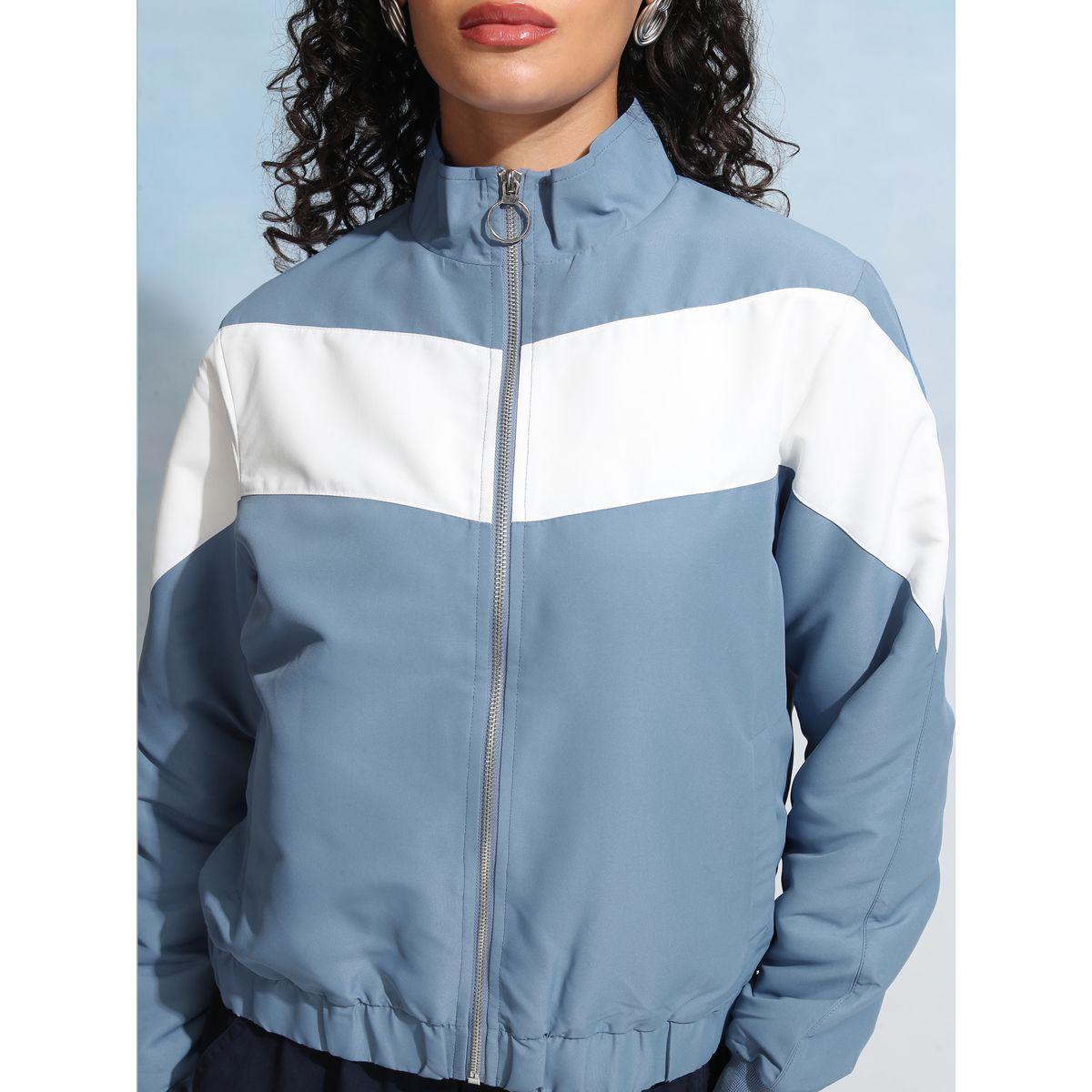 جاكيت بنمط كتل الالوان مع سحَّاب غلق طوكيو توكيز × ستايلي-women-winterwear-coatsandjackets-jackets-image-5