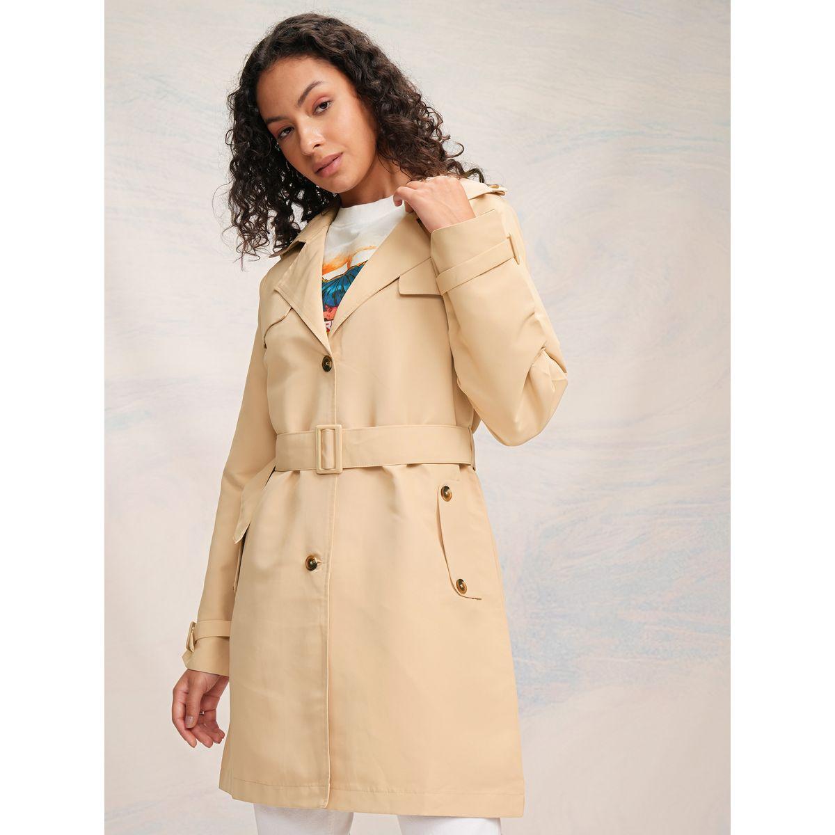 معطف ترنش بطول الركبة مع قصة عادية طوكيو توكيز × ستايلي-women-clothing-coatsandjackets-coats-image-4