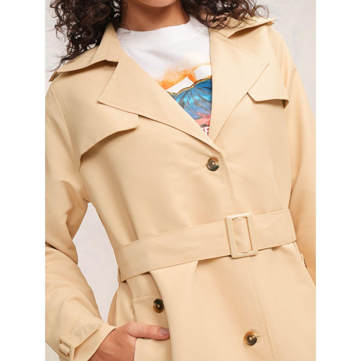 معطف ترنش بطول الركبة مع قصة عادية طوكيو توكيز × ستايلي-women-clothing-coatsandjackets-coats-image-5