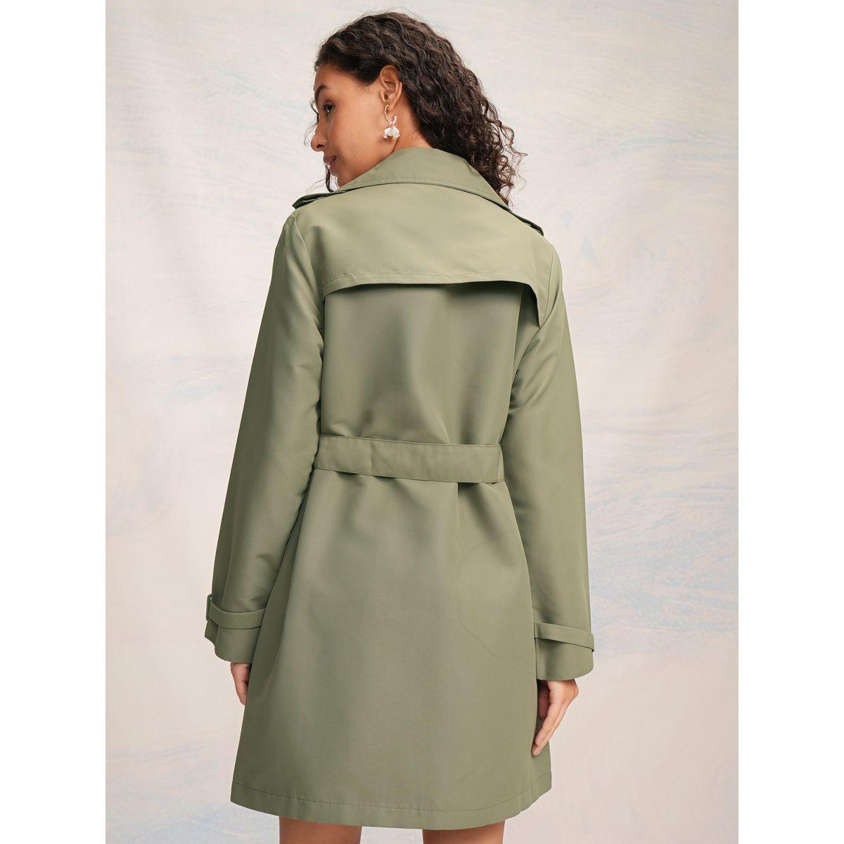 Tokyo Talkies X Styli  Regular Fit Knee Length Trench Coat-women-clothing-coatsandjackets-coats-image-3