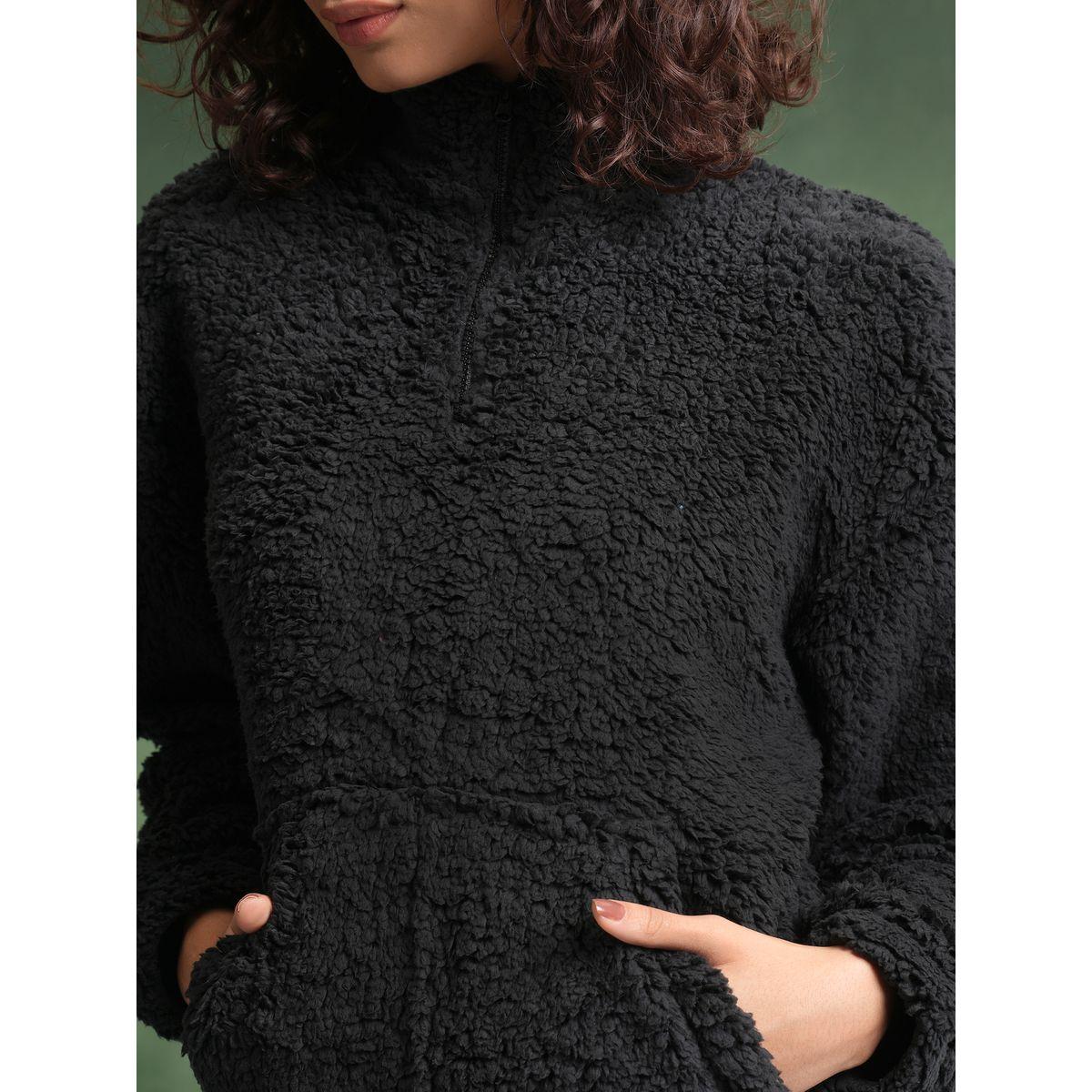 Tokyo Talkies X Styli  Textured Drop Shoulder Oversized Sweatshirt-women-clothing-hoodiesandsweatshirts-sweatshirts-image-5