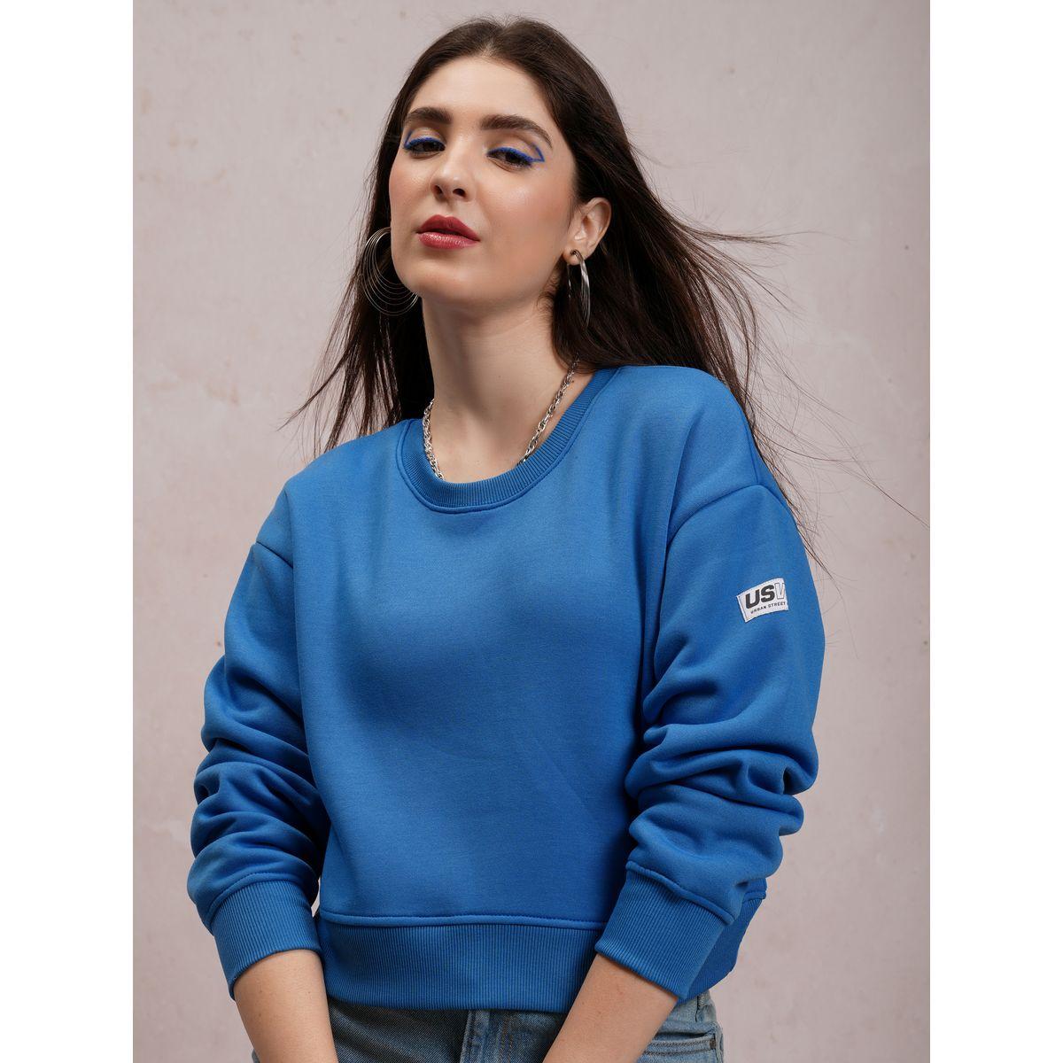 سويت شيرت قصير بقصة مريحة وشارة طوكيو توكيز × ستايلي-women-clothing-hoodiesandsweatshirts-sweatshirts-image-1