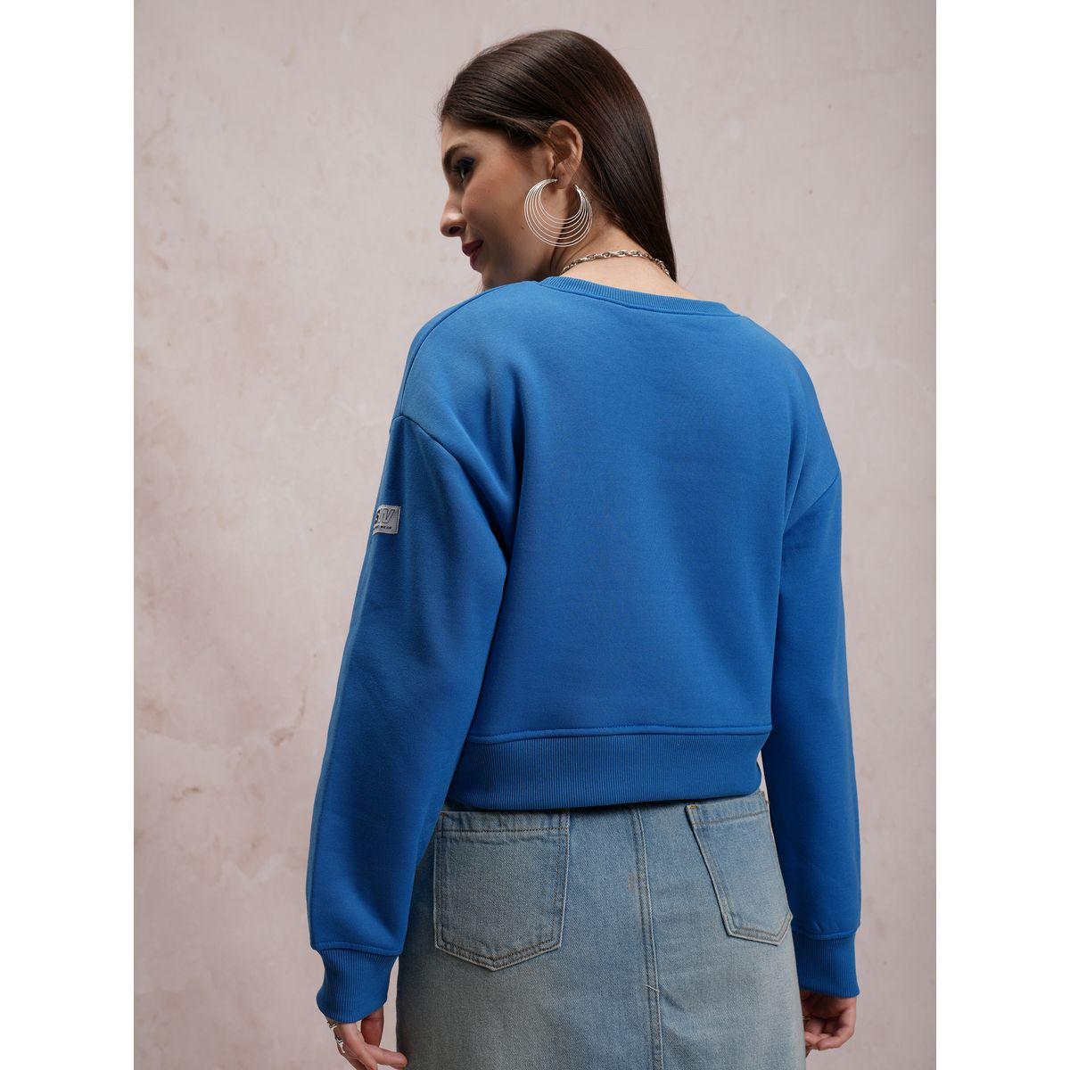 Tokyo Talkies X Styli  Relaxed Fit Crop Sweatshirt with Patch Detail-women-clothing-hoodiesandsweatshirts-sweatshirts-image-3