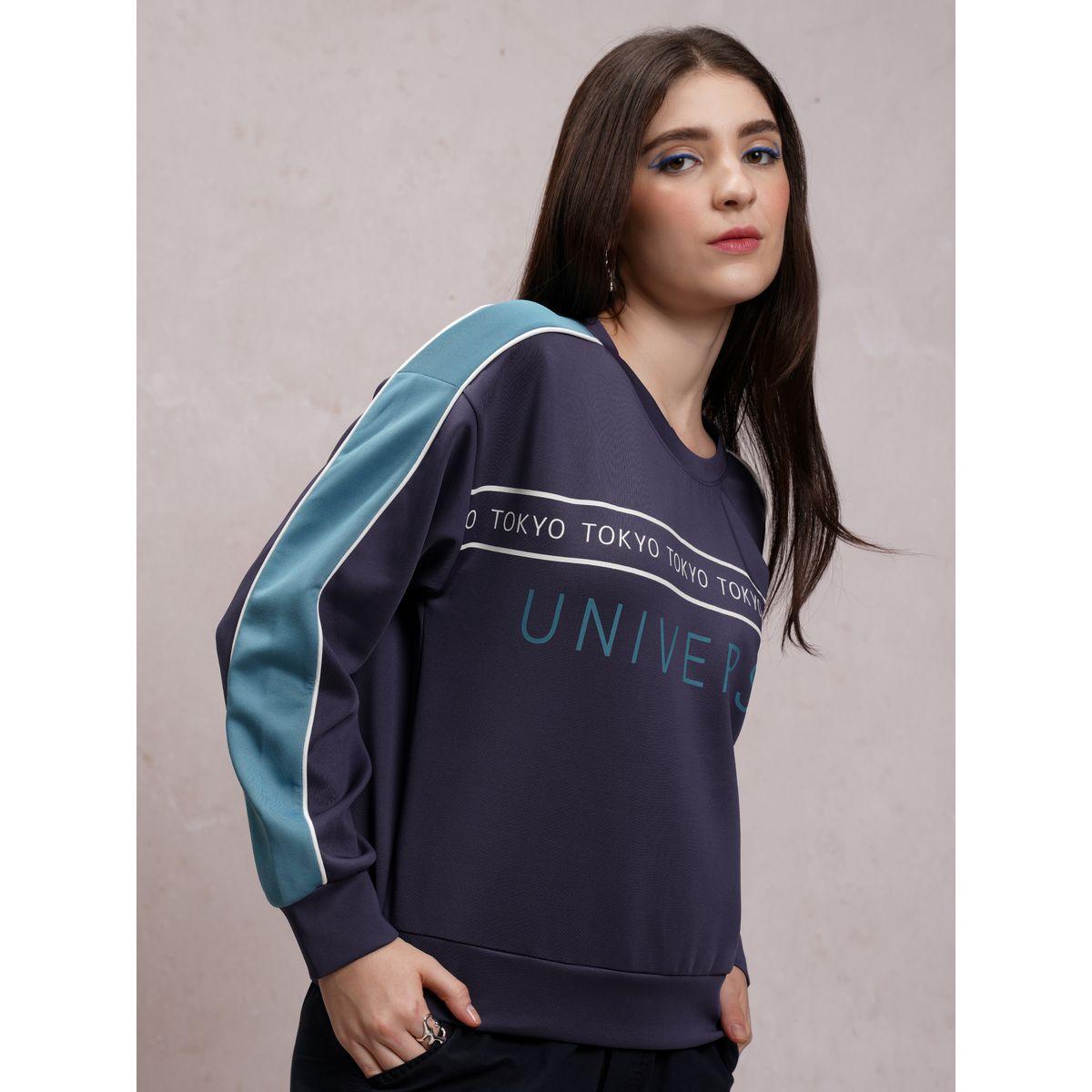 سويت شيرت بطبعة كتابة وياقة دائرية طوكيو توكيز × ستايلي-women-winterwear-hoodiesandsweatshirts-sweatshirts-image-6