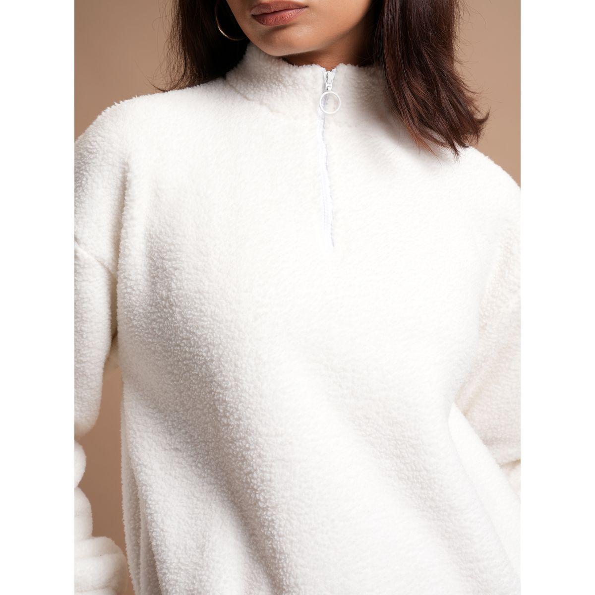سويت شيرت فليس بياقة عالية وسحَّاب غلق طوكيو توكيز × ستايلي-women-clothing-hoodiesandsweatshirts-sweatshirts-image-5