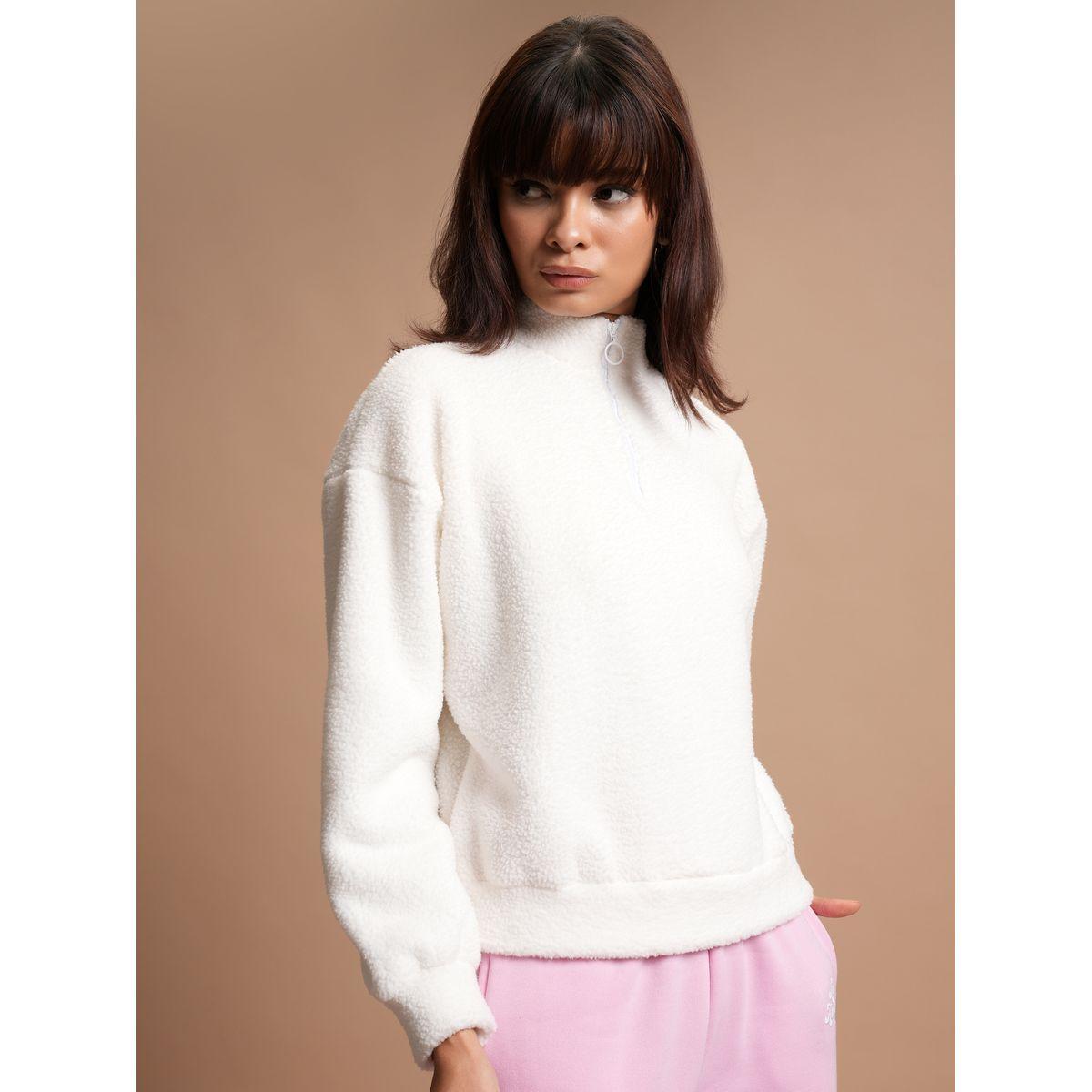 Tokyo Talkies X Styli  High Neck Fleece Sweatshirt with Half-Zip-women-clothing-hoodiesandsweatshirts-sweatshirts-image-6