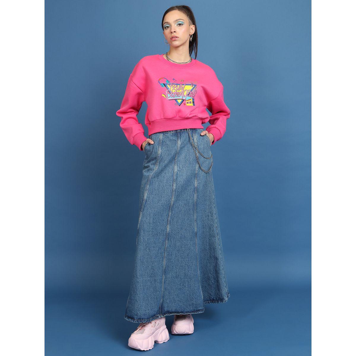 سويت شيرت بطبعة جرافيك مع أكتاف منخفضة طوكيو توكيز × ستايلي-women-clothing-hoodiesandsweatshirts-sweatshirts-image-2