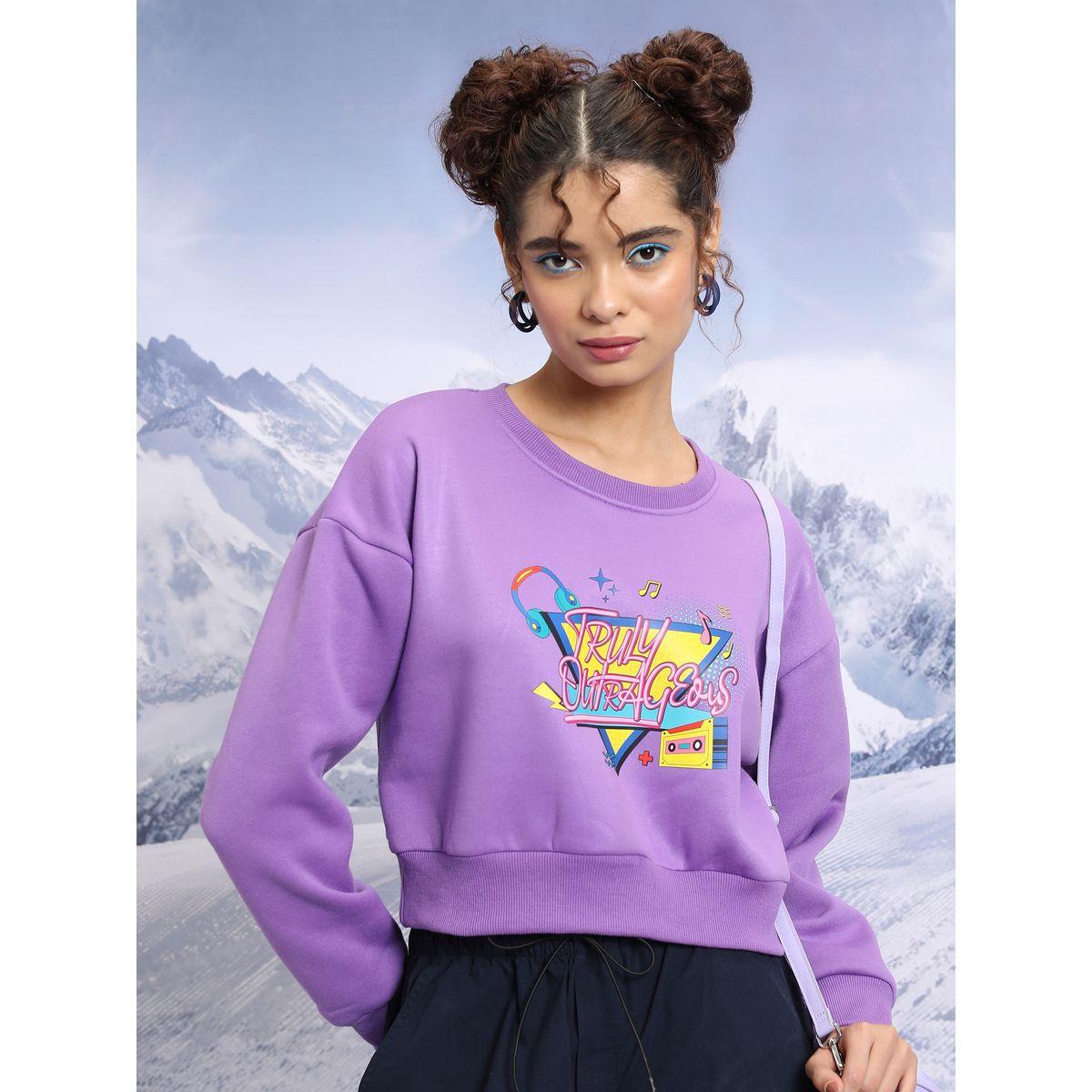 سويت شيرت بطبعة جرافيك مع أكتاف منخفضة طوكيو توكيز × ستايلي-women-clothing-hoodiesandsweatshirts-sweatshirts-image-1