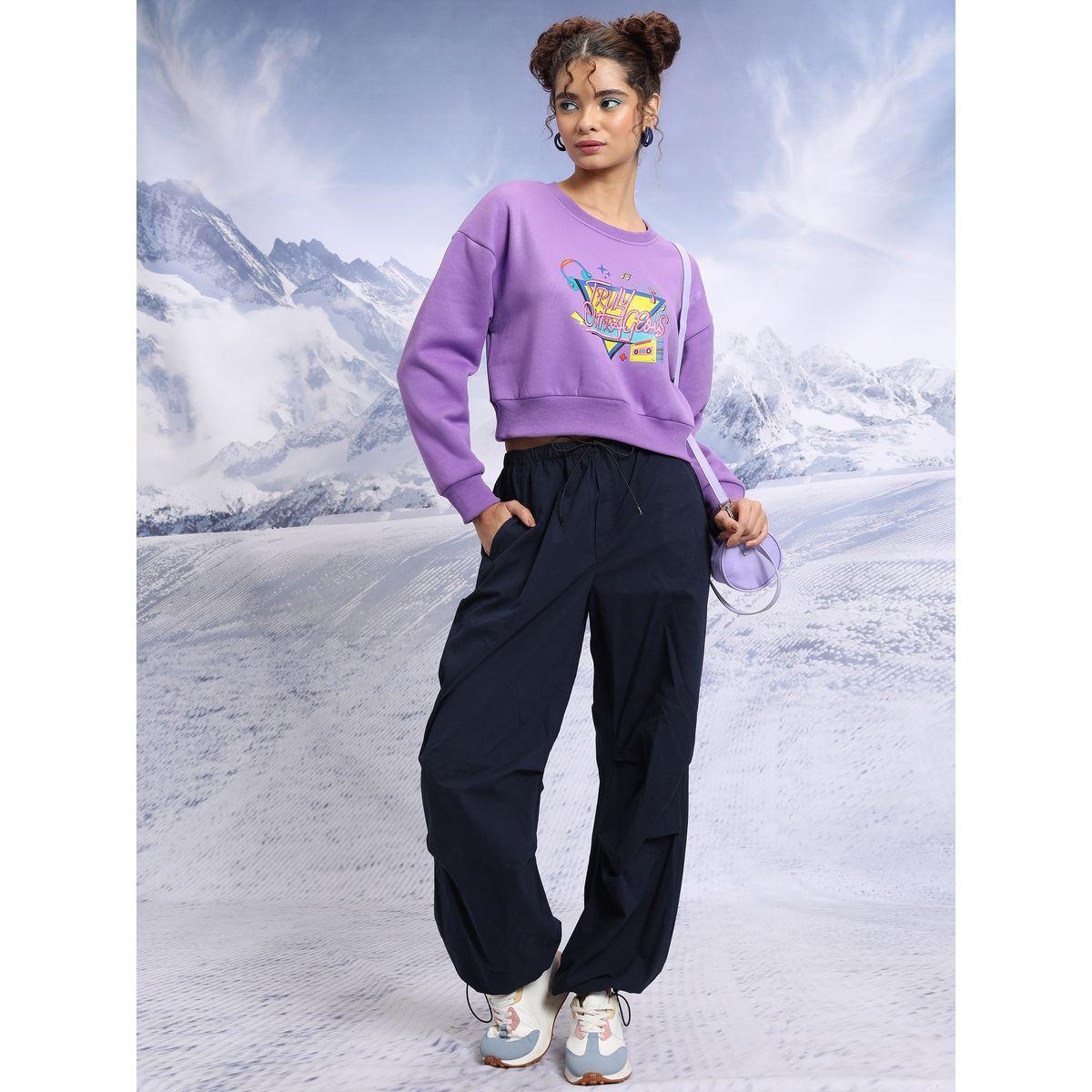 Tokyo Talkies X Styli  Retro Graphic Print Dropped Shoulder Sweatshirt-women-clothing-hoodiesandsweatshirts-sweatshirts-image-2