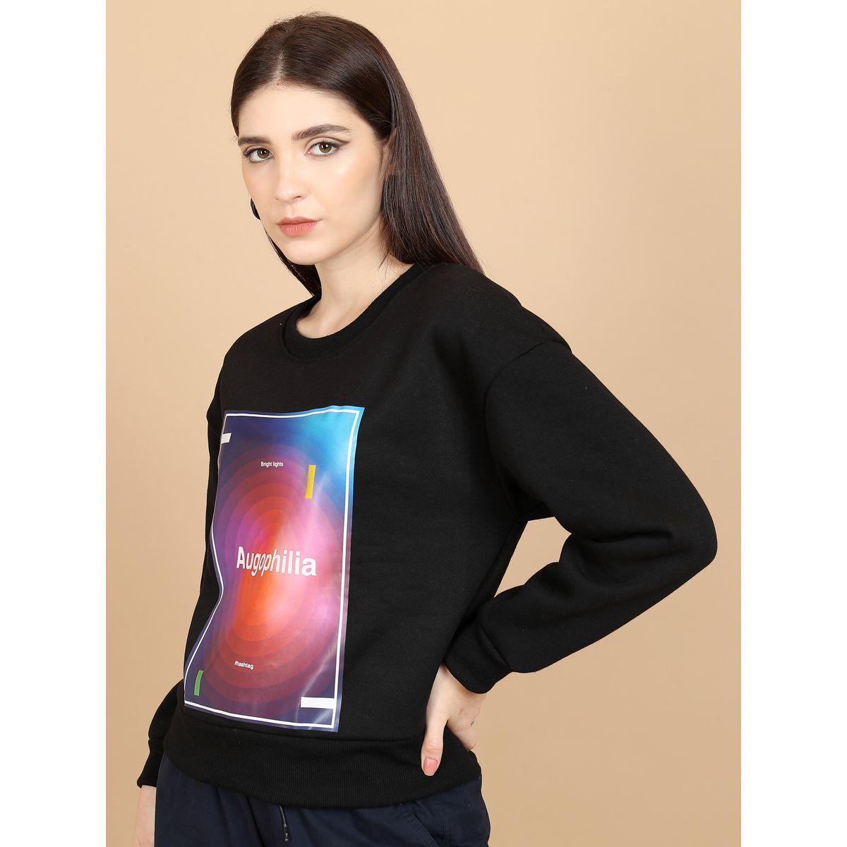 Tokyo Talkies X Styli  Printed Round Neck Oversized Sweatshirt-women-winterwear-hoodiesandsweatshirts-sweatshirts-image-4
