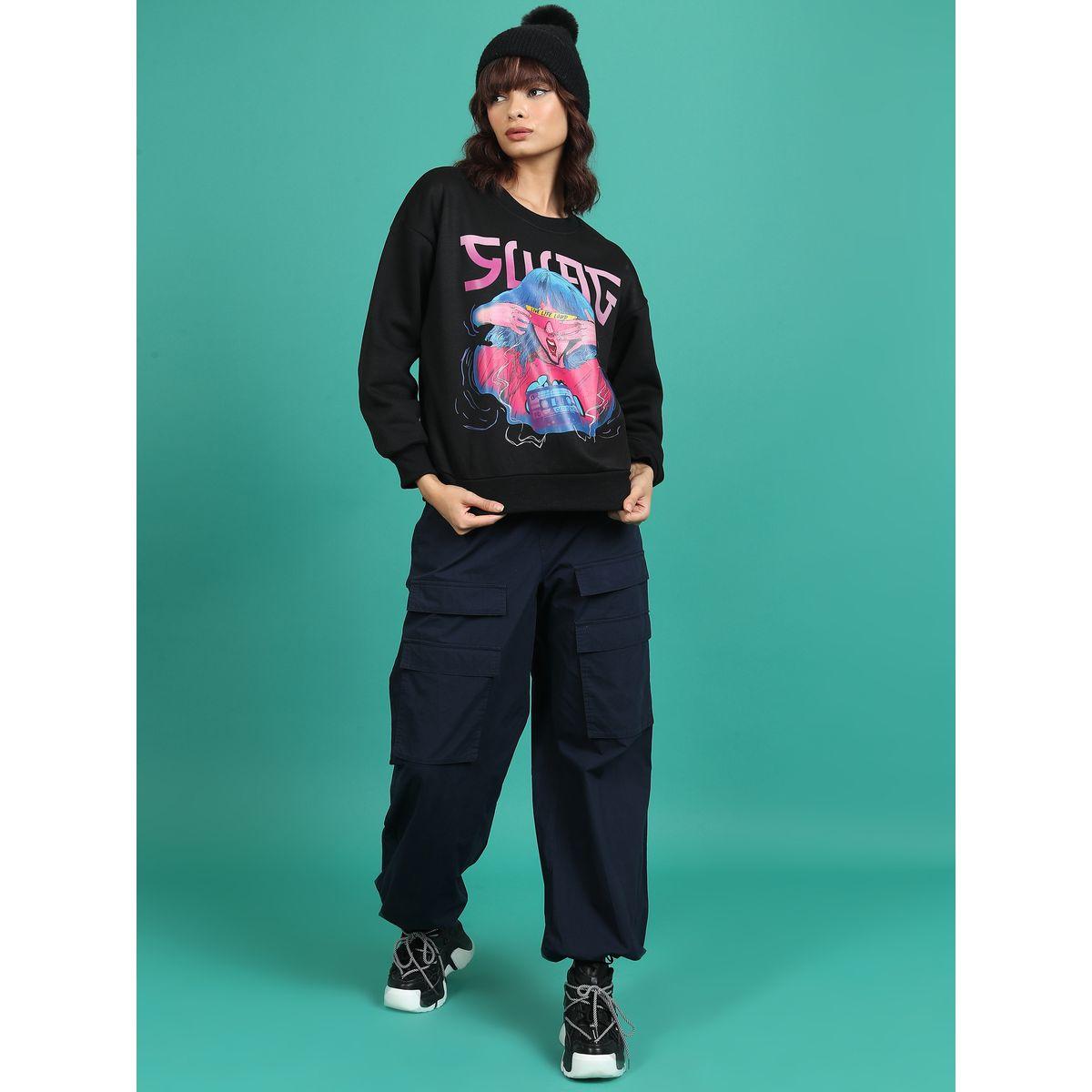 سويت شيرت فضفاض بطبعة جرافيك طوكيو توكيز × ستايلي-women-winterwear-hoodiesandsweatshirts-sweatshirts-image-2