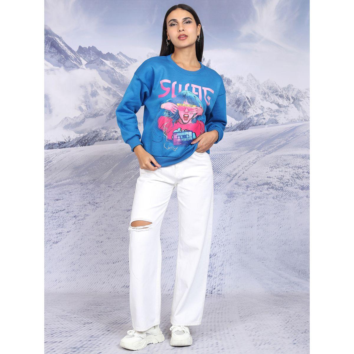 سويت شيرت فضفاض بطبعة جرافيك طوكيو توكيز × ستايلي-women-winterwear-hoodiesandsweatshirts-sweatshirts-image-2