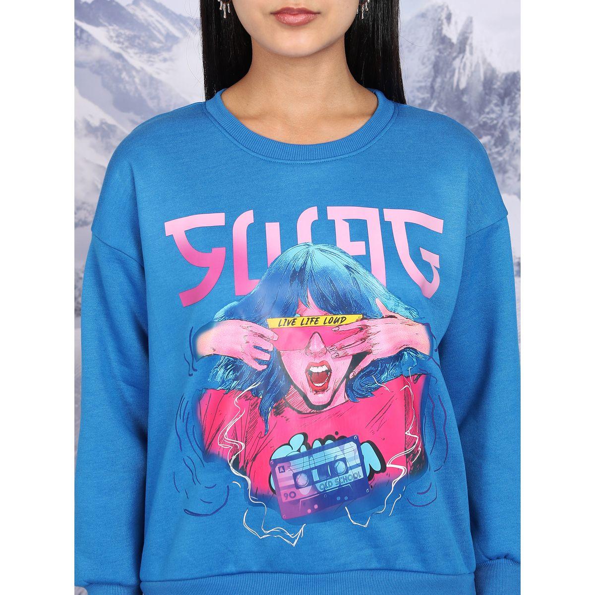 Tokyo Talkies X Styli  Graphic Print Oversized Sweatshirt-women-winterwear-hoodiesandsweatshirts-sweatshirts-image-5