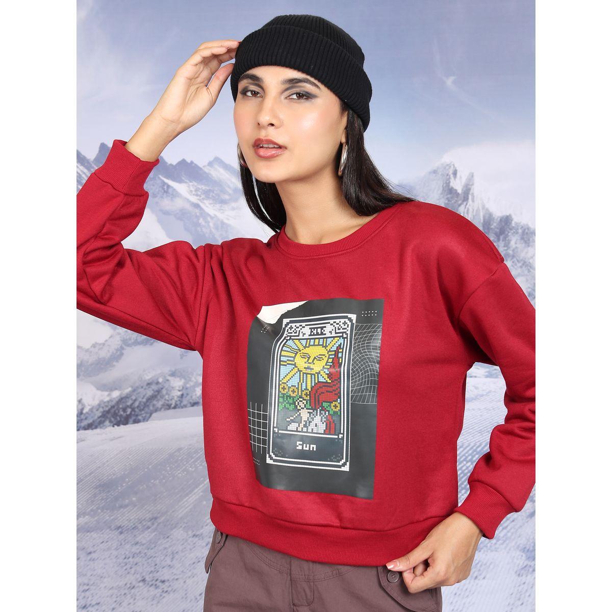 Tokyo Talkies X Styli  Graphic Print Round Neck Sweatshirt-women-winterwear-hoodiesandsweatshirts-sweatshirts-image-1