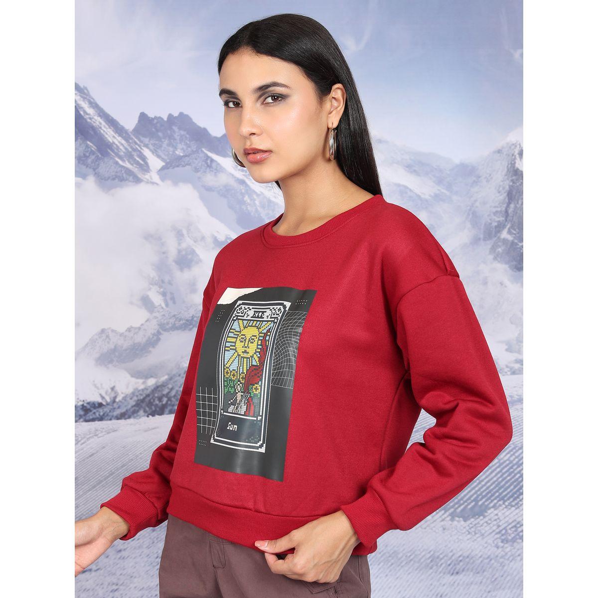 Tokyo Talkies X Styli  Graphic Print Round Neck Sweatshirt-women-winterwear-hoodiesandsweatshirts-sweatshirts-image-4