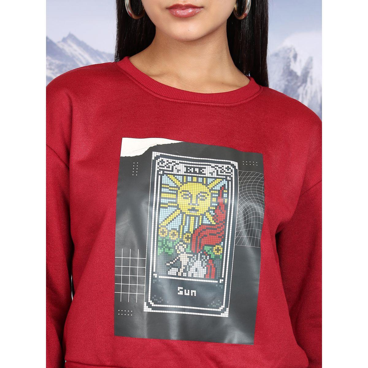 Tokyo Talkies X Styli  Graphic Print Round Neck Sweatshirt-women-winterwear-hoodiesandsweatshirts-sweatshirts-image-5