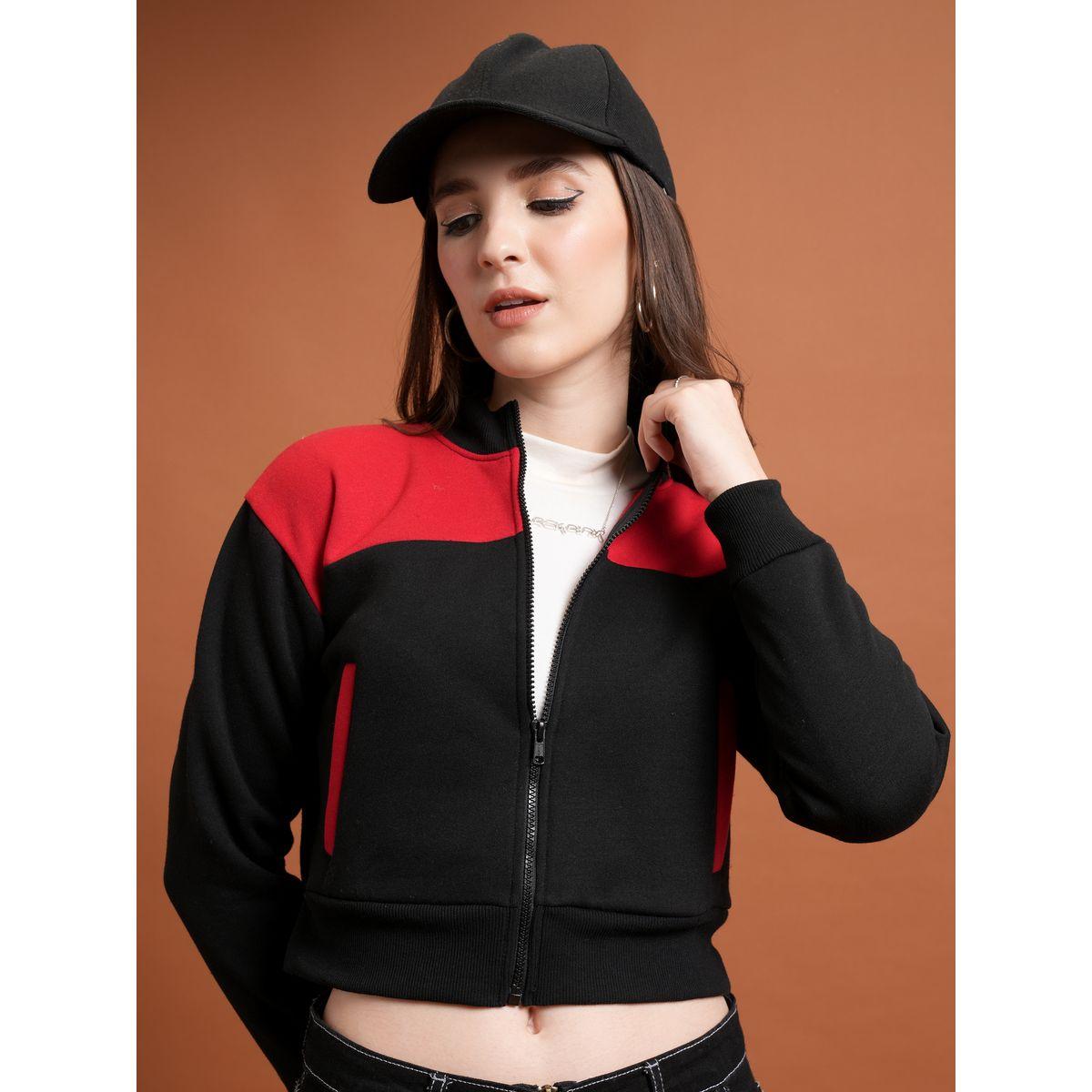 سويت شيرت قصير بنمط كتل الالوان طوكيو توكيز × ستايلي-women-clothing-hoodiesandsweatshirts-sweatshirts-image-1