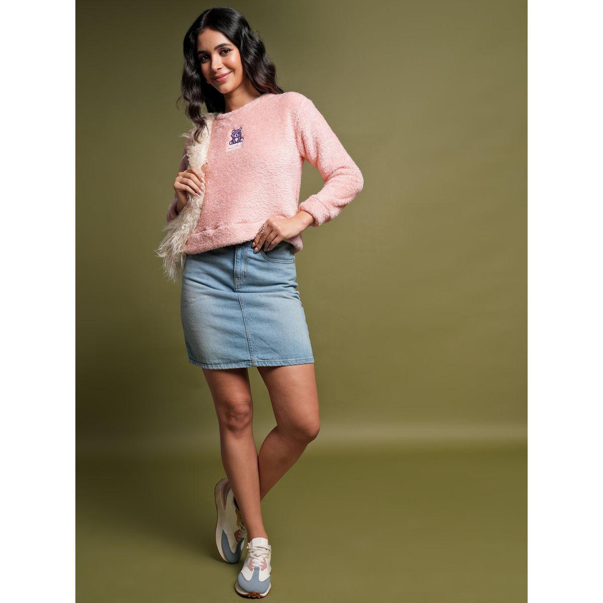 سويت شيرت بياقة دائرية وتفاصيل مُطرّزة طوكيو توكيز × ستايلي-women-clothing-hoodiesandsweatshirts-sweatshirts-image-2
