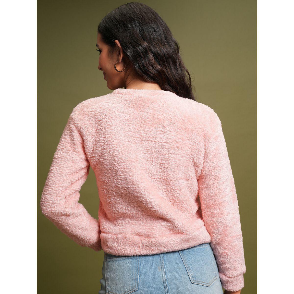 Tokyo Talkies X Styli  Teddy Embroidered Round Neck Sweatshirt-women-winterwear-hoodiesandsweatshirts-sweatshirts-image-3