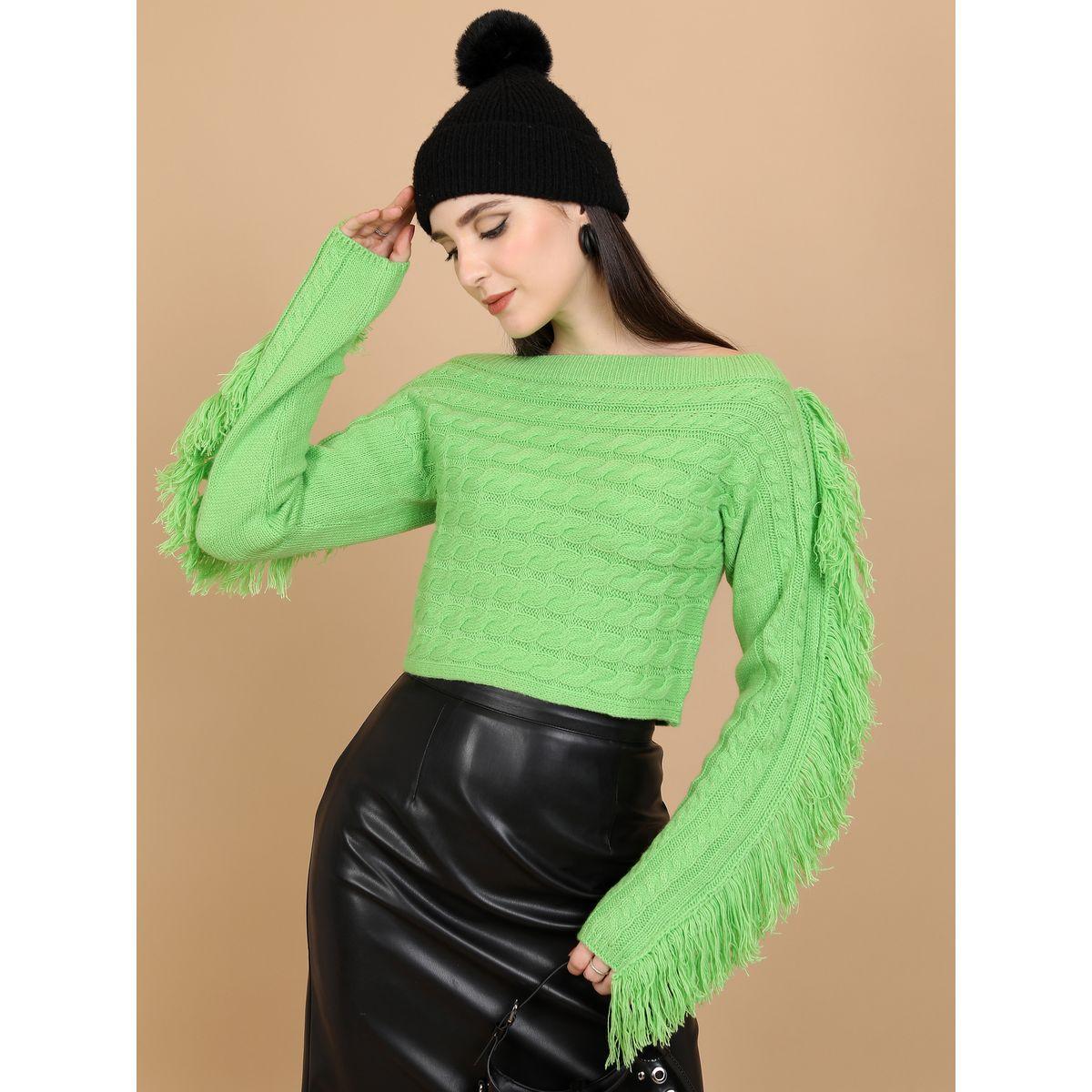 سويتر بتفاصيل بارزة الملمس مع ياقة بنمط قارب طوكيو توكيز × ستايلي-women-winterwear-cardigansandjumpers-jumpers-image-1