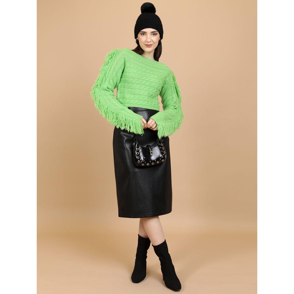 Tokyo Talkies X Styli  Textured Cable Knit Boat Neck Sweater-women-winterwear-cardigansandjumpers-jumpers-image-2