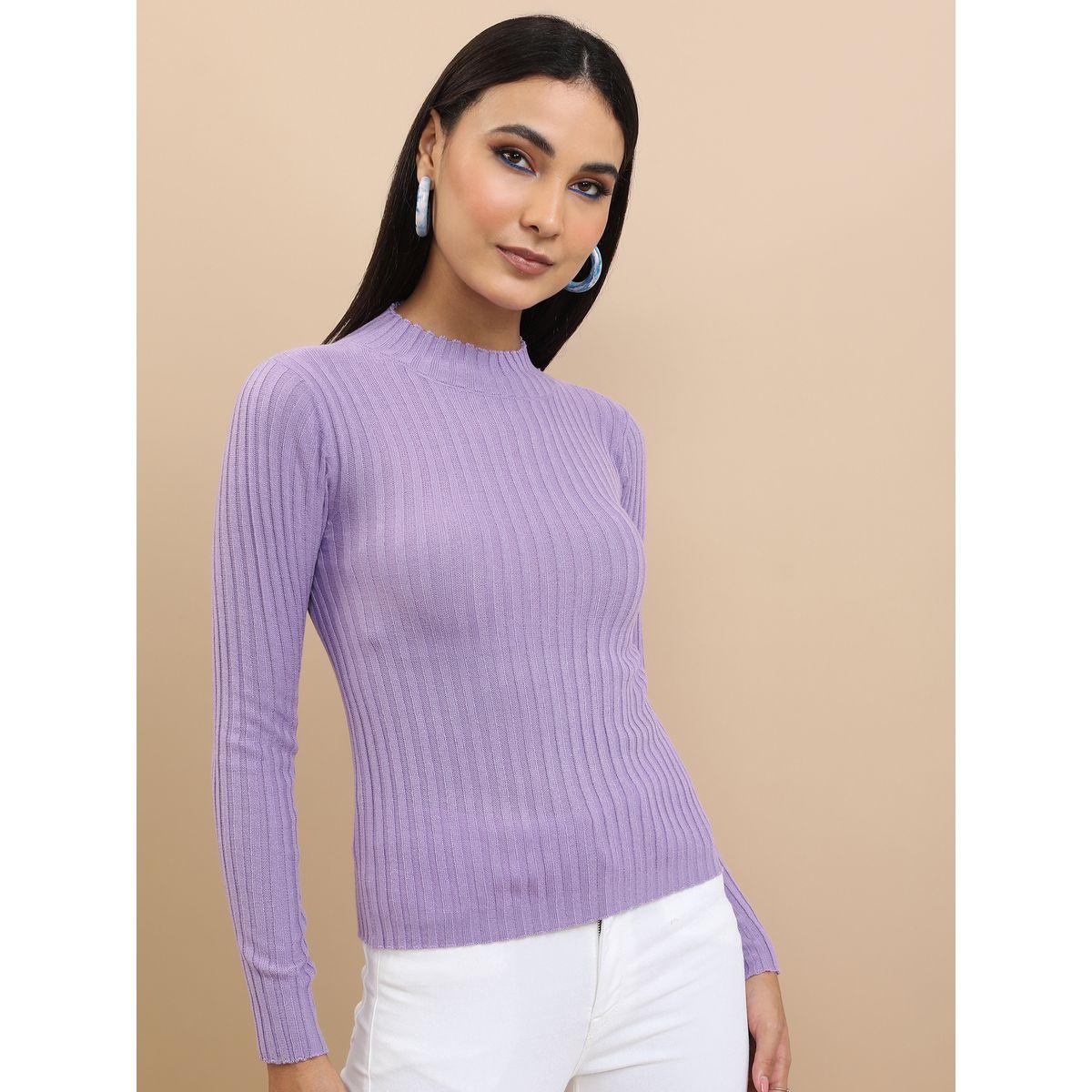 سويتر محبوك بتفاصيل مضلعة وياقة عالية طوكيو توكيز × ستايلي-women-clothing-cardigansandjumpers-jumpers-image-6