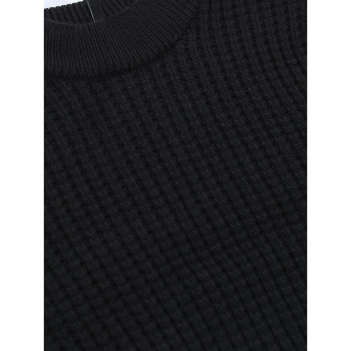 Tokyo Talkies X Styli  Textured Turtle Neck Sweater with Long Sleeves-women-winterwear-cardigansandjumpers-jumpers-image-7