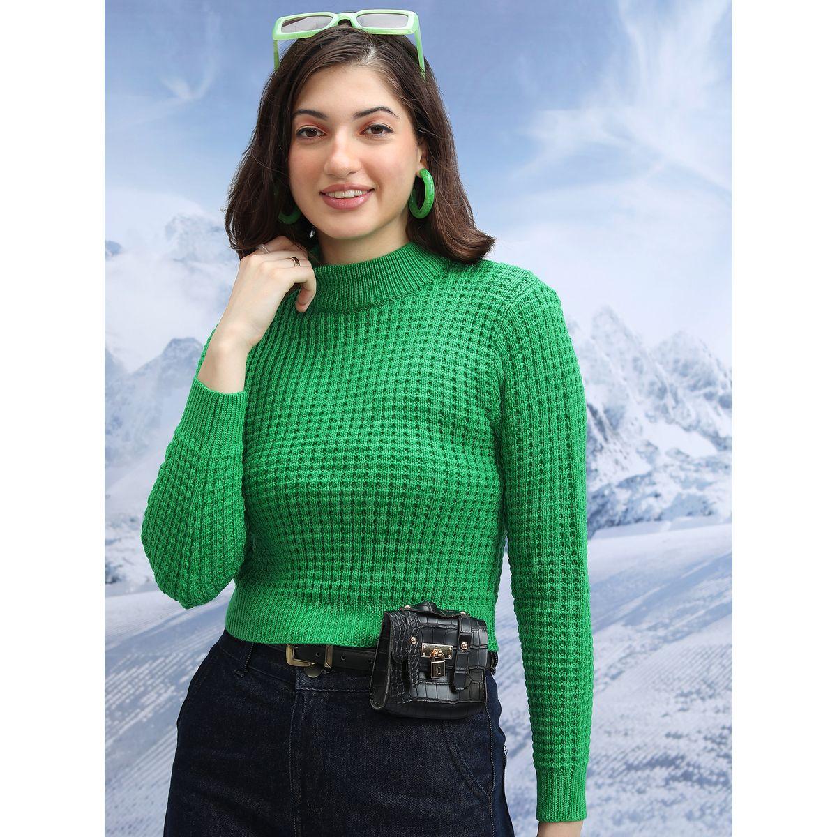 سويتر قصير بتفاصيل بارزة الملمس وياقة عالية طوكيو توكيز × ستايلي-women-clothing-cardigansandjumpers-jumpers-image-1