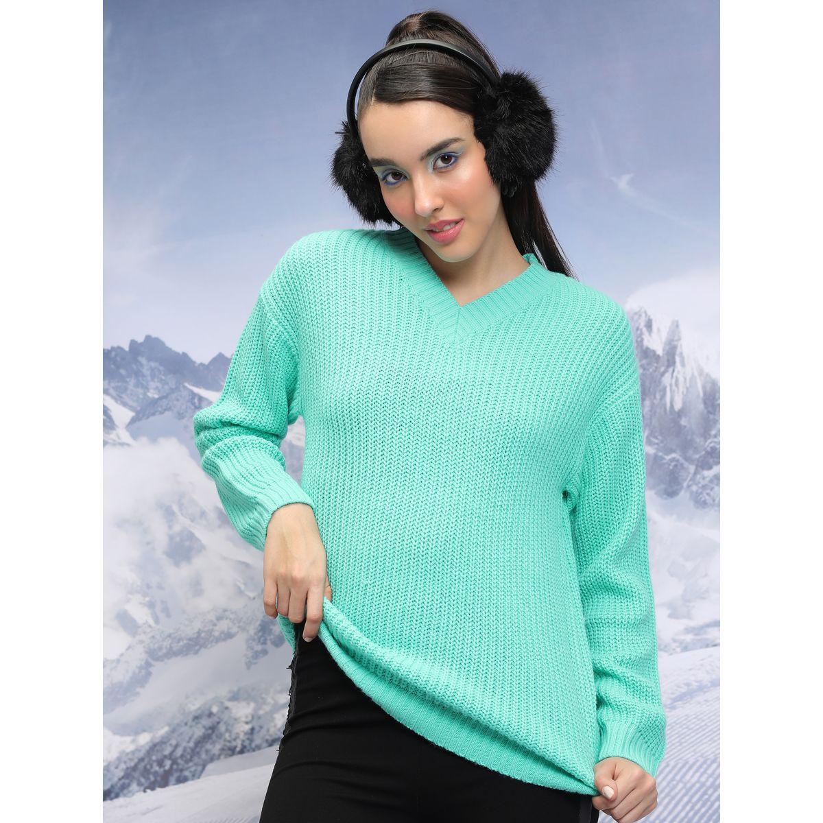 سويتر سادة بقصة مريحة وأكتاف منخفضة طوكيو توكيز × ستايلي-women-clothing-cardigansandjumpers-jumpers-image-7
