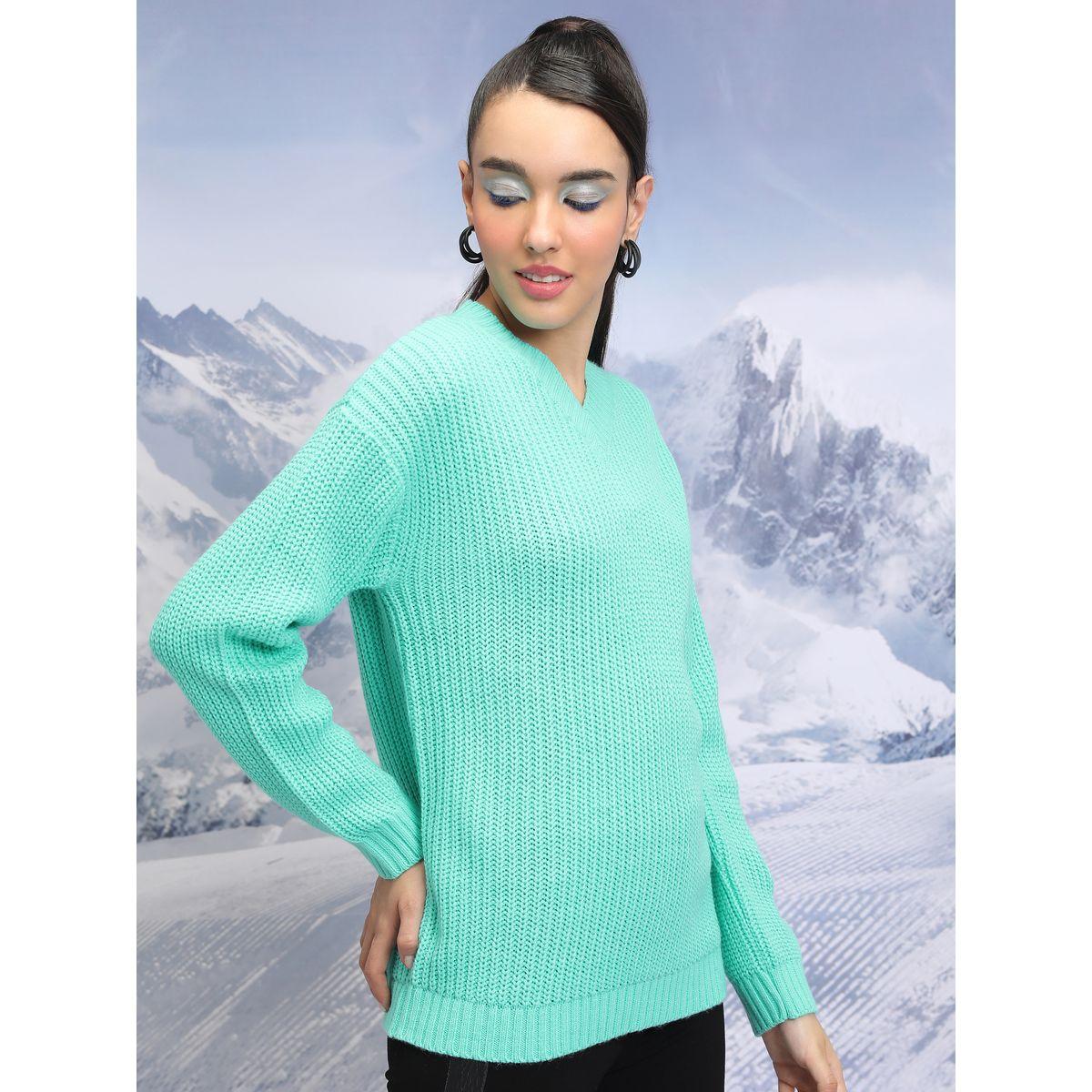 سويتر سادة بقصة مريحة وأكتاف منخفضة طوكيو توكيز × ستايلي-women-clothing-cardigansandjumpers-jumpers-image-2