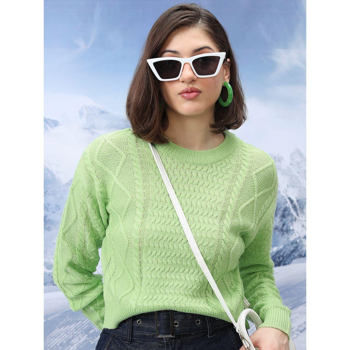 سويتر بتفاصيل محبوكة وياقة دائرية طوكيو توكيز × ستايلي-women-clothing-cardigansandjumpers-jumpers-image-7