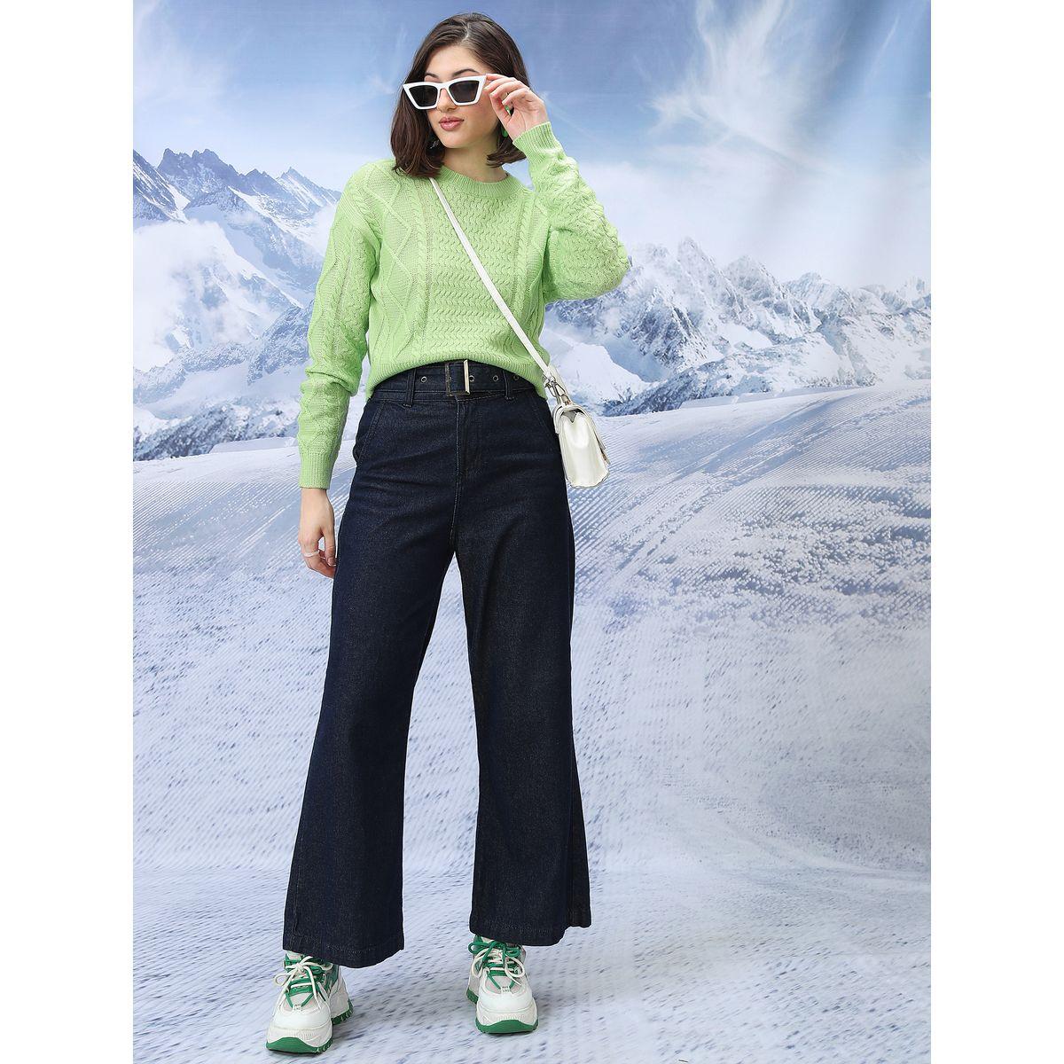 سويتر بتفاصيل محبوكة وياقة دائرية طوكيو توكيز × ستايلي-women-clothing-cardigansandjumpers-jumpers-image-2