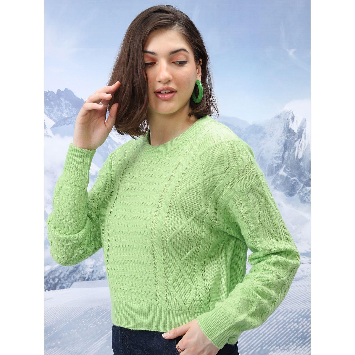 سويتر بتفاصيل محبوكة وياقة دائرية طوكيو توكيز × ستايلي-women-clothing-cardigansandjumpers-jumpers-image-4