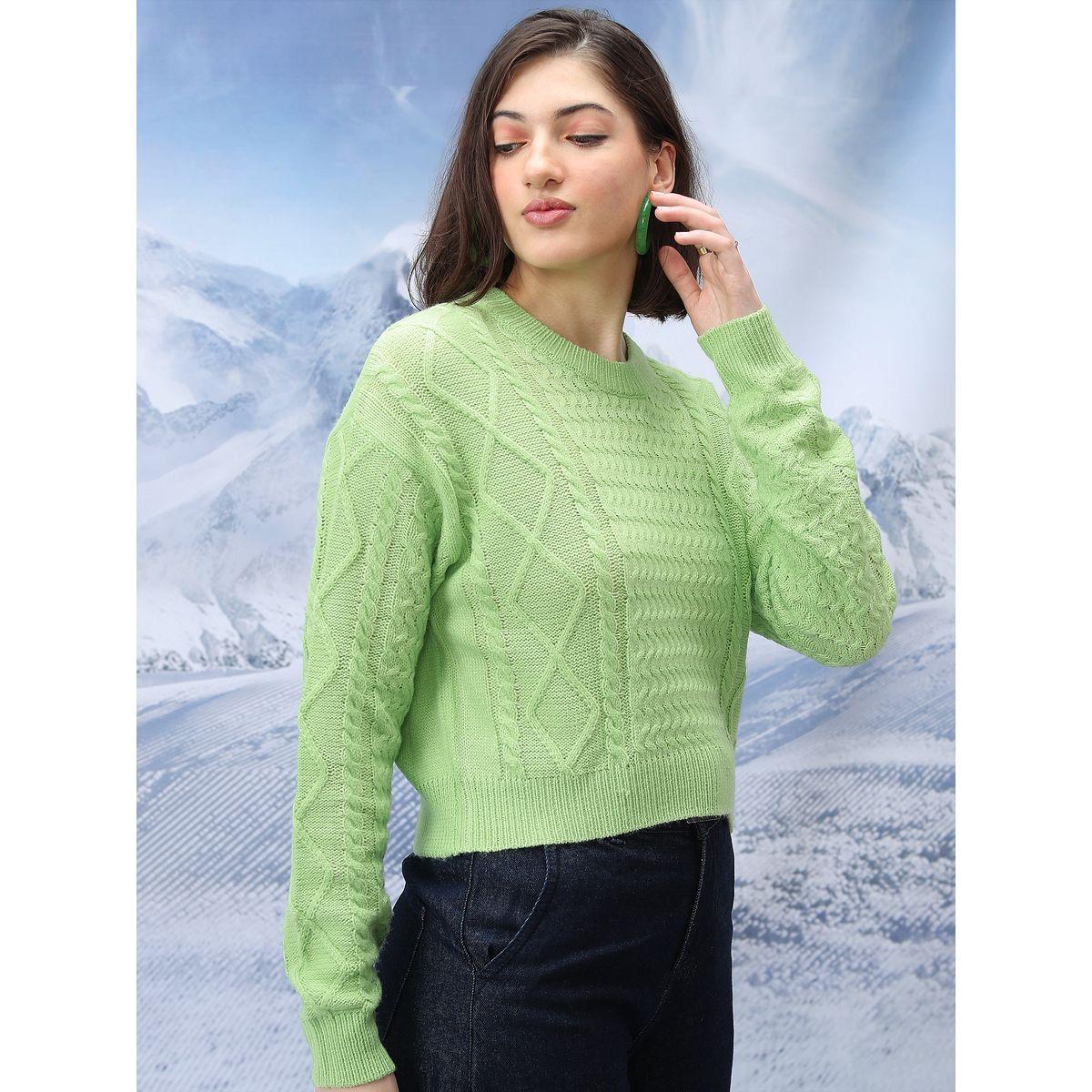 سويتر بتفاصيل محبوكة وياقة دائرية طوكيو توكيز × ستايلي-women-clothing-cardigansandjumpers-jumpers-image-2