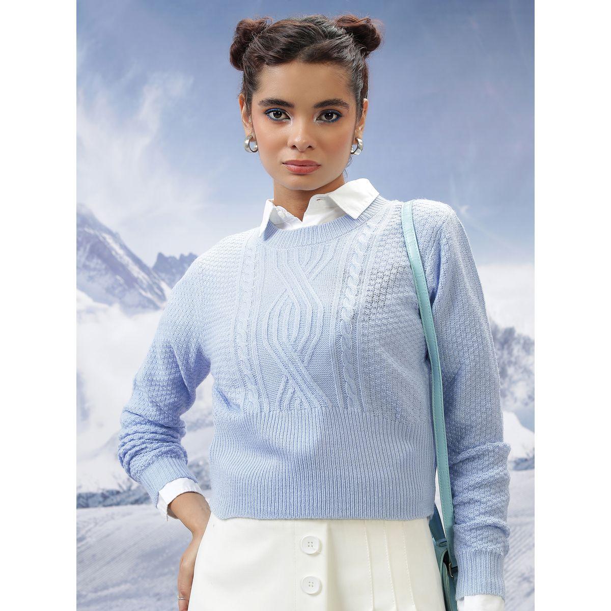 Tokyo Talkies X Styli  Cable Knit Round Neck Sweater-women-clothing-cardigansandjumpers-jumpers-image-1