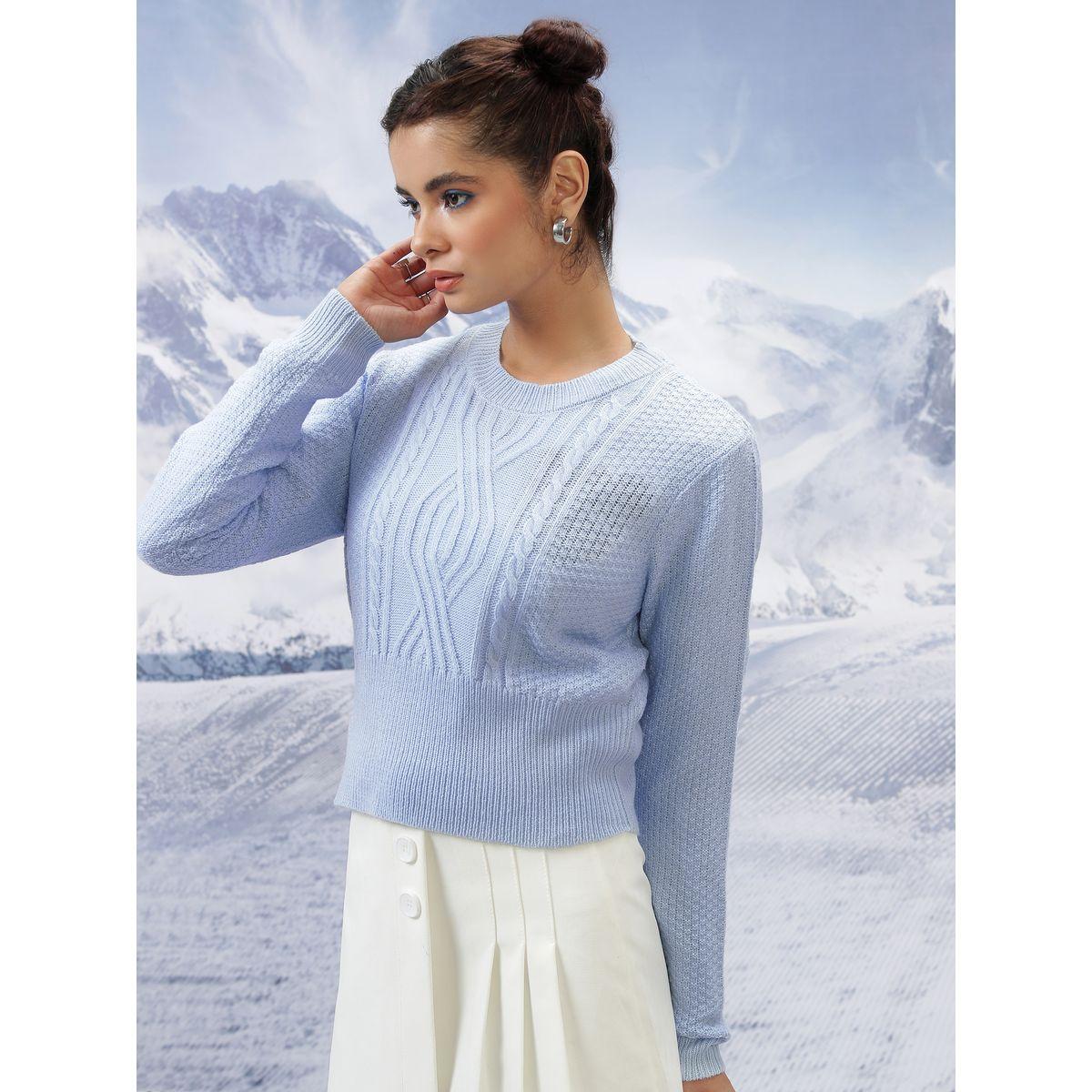 سويتر بتفاصيل محبوكة وياقة دائرية طوكيو توكيز × ستايلي-women-clothing-cardigansandjumpers-jumpers-image-4